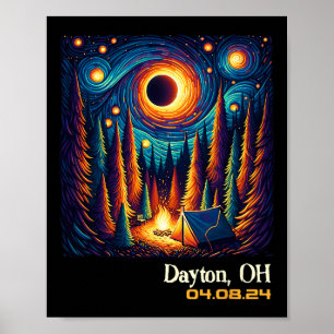 Total Solar Eclipse Dayton Ohio  Poster