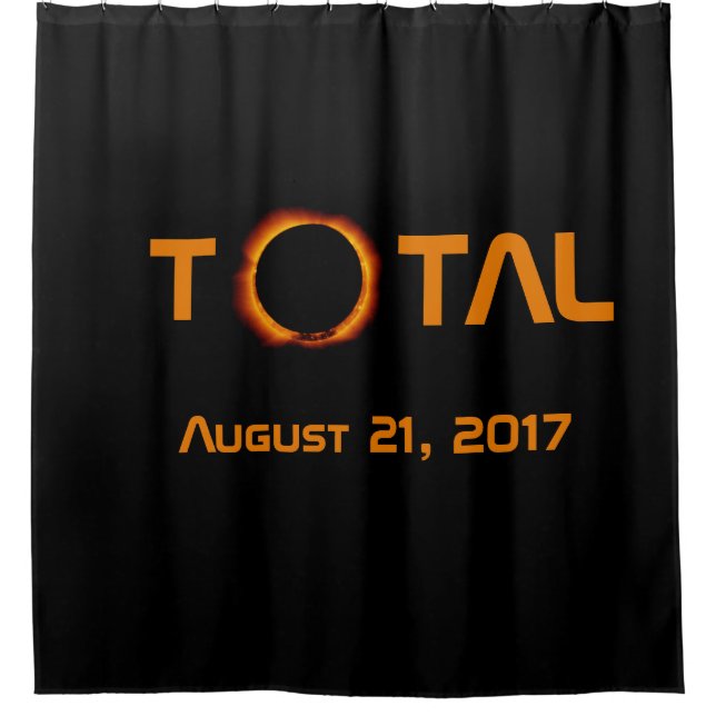 Total Solar Eclipse Event Shower Curtain (Front)
