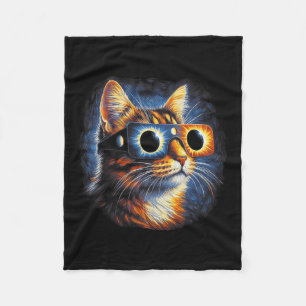 Total Solar Eclipse Gles April 8th 2024  Fleece Blanket