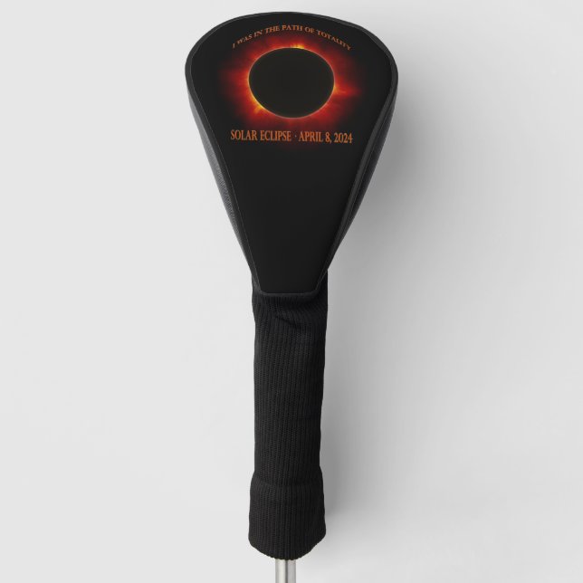 Total Solar Eclipse Golf Head Cover (Front)