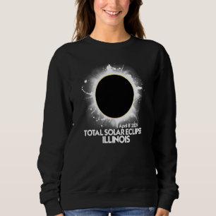 Total Solar Eclipse ILLINOIS 2024 American Totalit Sweatshirt
