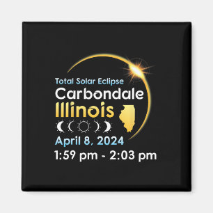 Total Solar Eclipse In Carbondale Illinois On Apri Magnet