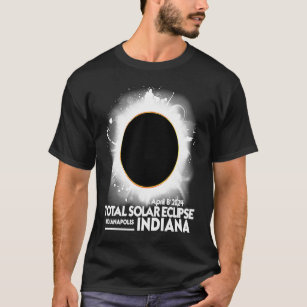 Total Solar Eclipse Indianapolis INDIANA 2024 Apri T-Shirt