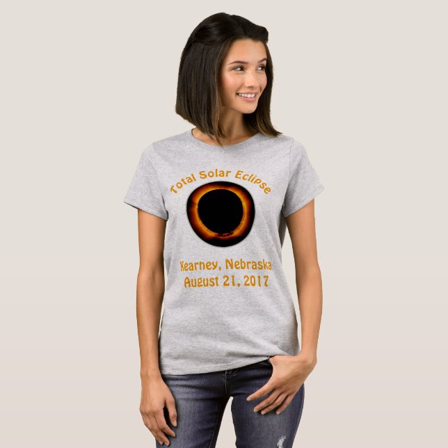 Total Solar Eclipse ( Kearney , Nebraska ) T-Shirt (Front Full)