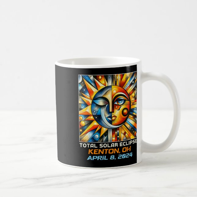 Total Solar Eclipse Kenton Ohio  Coffee Mug (Right)