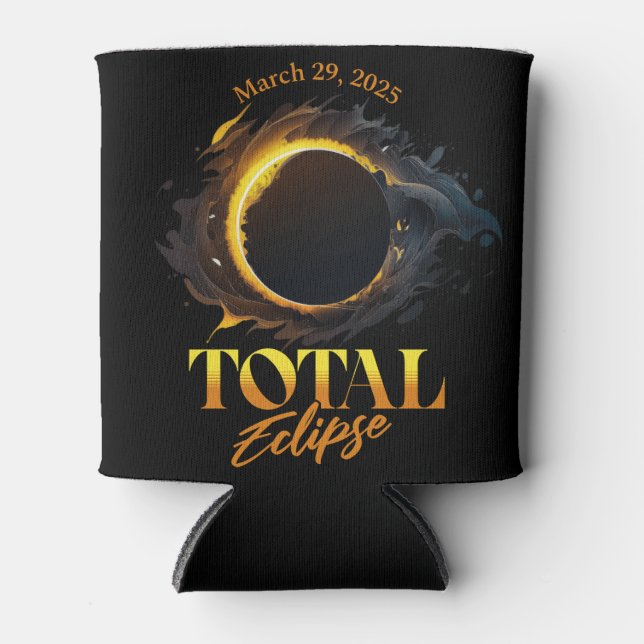 Total Solar Eclipse March 29 2025 Commemorative  C Can Cooler (Front)