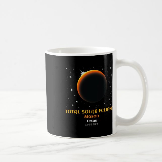 Total Solar Eclipse Of April 8  Coffee Mug (Right)
