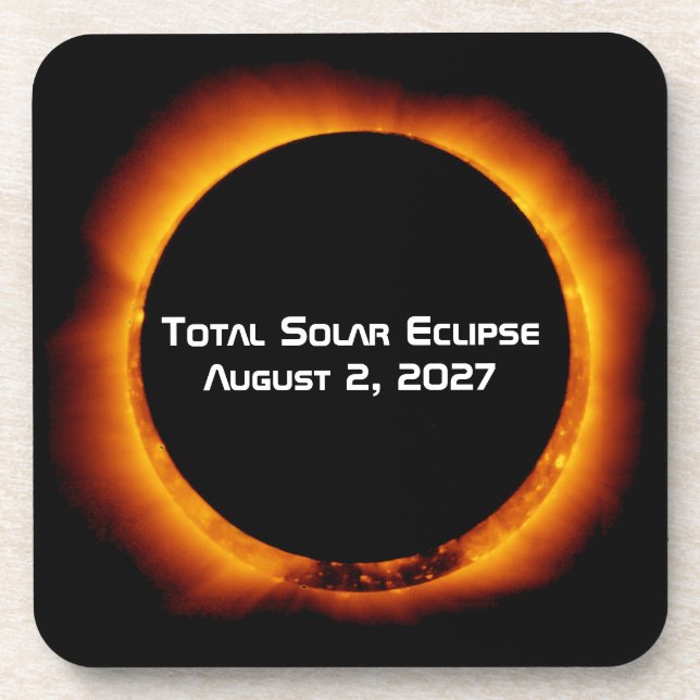 Total Solar Eclipse of the Century 2027 Coaster (Front)