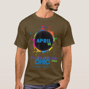 Total Solar Eclipse Ohio 2024 Colourful Totality  T-Shirt