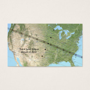 Total Solar Eclipse Path Map 2017