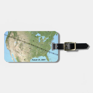 Total Solar Eclipse Path Map 2017 Luggage Tag