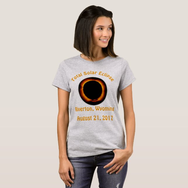 Total Solar Eclipse (  Riverton, Wyoming ) T-Shirt (Front Full)