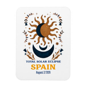 Total Solar Eclipse Spain August 2026 Magnet