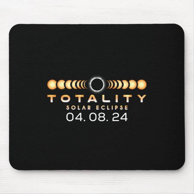Total Solar Eclipse Spring 04. 08. 2024 Totality P Mouse Pad (Front)