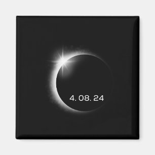 Total Solar Eclipse Spring April 8th 2024 America Magnet