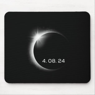 Total Solar Eclipse Spring April 8th 2024 America  Mouse Pad