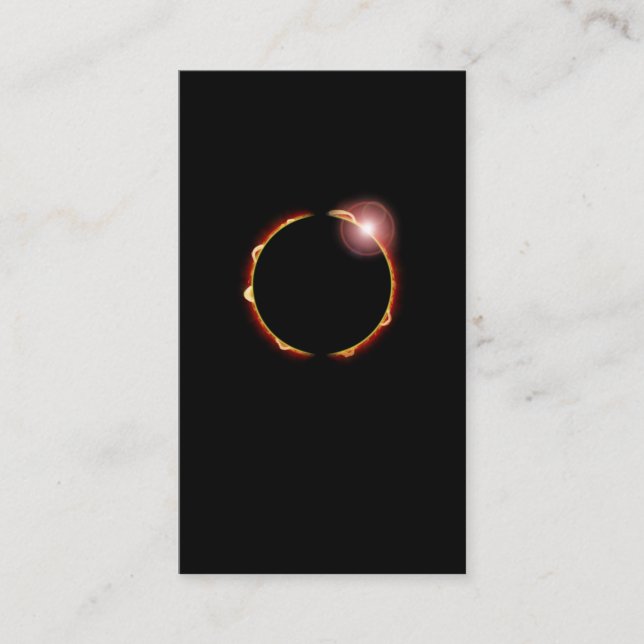 Total Solar Eclipse Sun 8th April 2024 Business Card (Front)