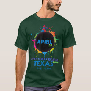 Total Solar Eclipse TEXAS 2024 Colourful Totality T-Shirt