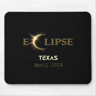 Total Solar Eclipse Texas Totality April 8 2024 Te Mouse Pad