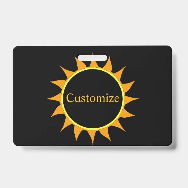 Total Solar Eclipse Thunder_Cove ID Badge (Front)