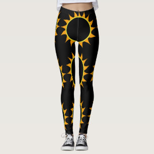 Total Solar Eclipse Thunder_Cove Leggings