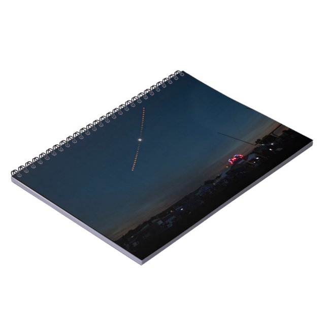 Total Solar Eclipse Time Lapse Spiral Notebook (Left Side)