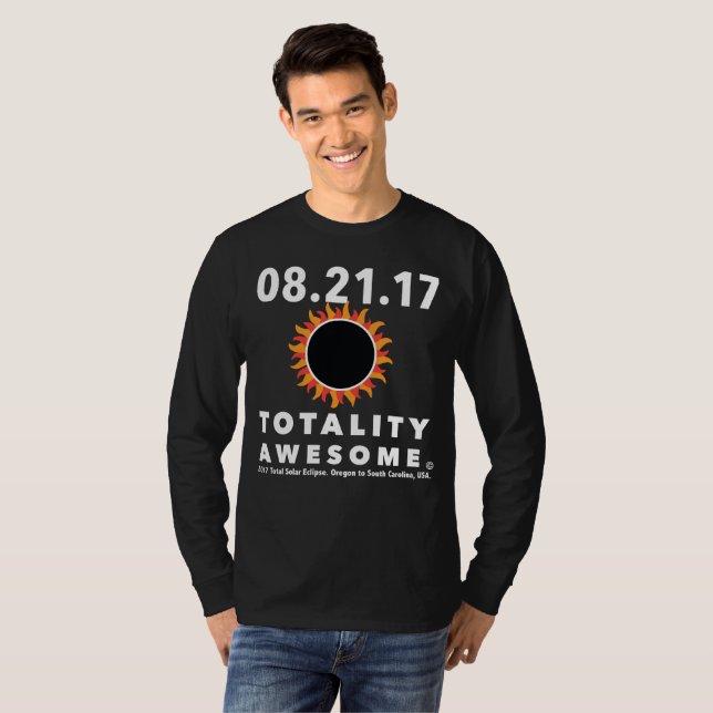 Total Solar Eclipse “Totality Awesome” Tee shirt (Front Full)