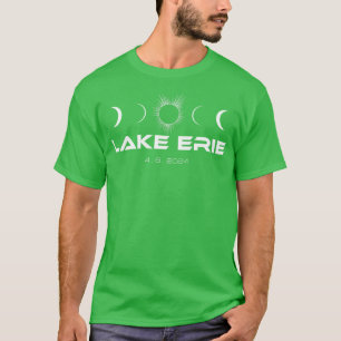 Total Solar Eclipse Totality Great Lake Erie T-Shirt