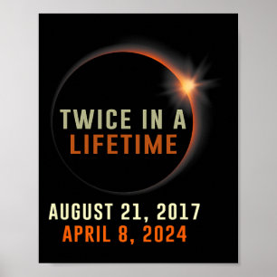Total Solar Eclipse Twice In A Lifetime 2024 Solar Poster