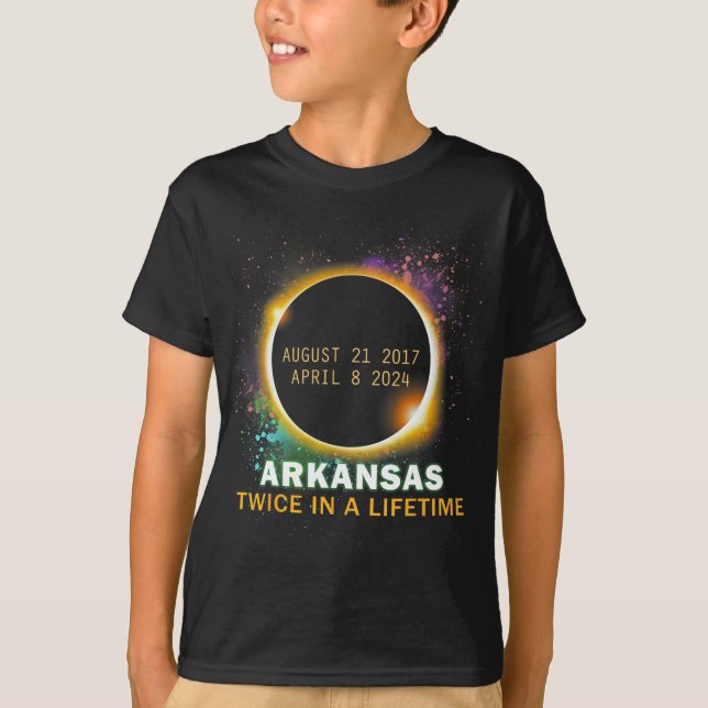 Total Solar Eclipse Twice In A Lifetime 2024  T-Shirt (Front)