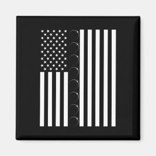 Total Solar Eclipse US American Flag 04.08.2024 To Magnet