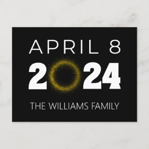 Total Solar Eclipse USA April 8, 2024 Postcard