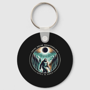 Total Solar Squatchclipse Eclipse Bigfoot Sasquatc Key Ring