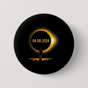 Totality 04 08 24 Funny Total Solar Eclipse 2024 6 Cm Round Badge