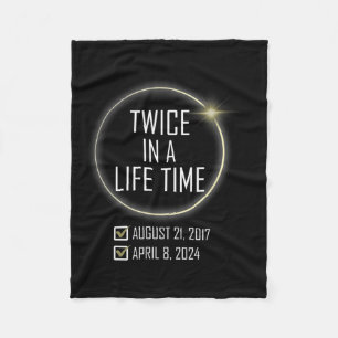 Totality 04 08 24 Total Solar Eclipse 2024 7  Fleece Blanket