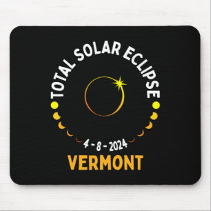 Totality 04 08 24 Total Solar Eclipse 2024 Vermont Mouse Pad