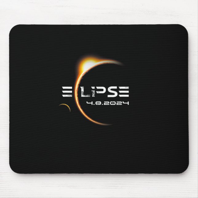 Totality 4.08.2024 Total Solar Eclipse 2024  Mouse Pad (Front)