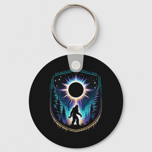 Totality April 8 2024 Total Solar Eclipse 1  Key Ring (Front)