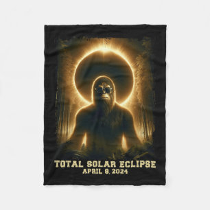 Totality April 8 2024 Total Solar Eclipse  Fleece Blanket