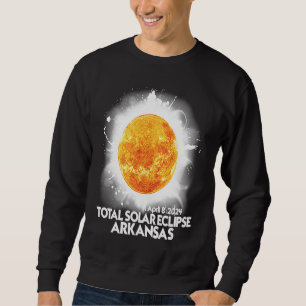Totality Arkansas 2024 Total Solar Eclipse America Sweatshirt