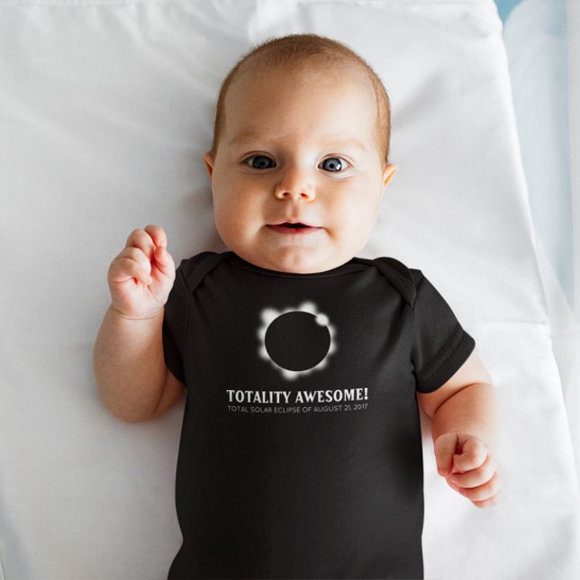 Totality Awesome Solar Eclipse Baby Bodysuit (Creator Uploaded)