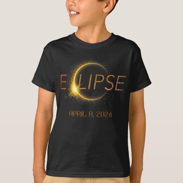 Totality Eclipse 4.08.24 Total Solar Eclipse 2024  T-Shirt (Front)