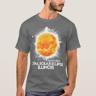 Totality ILLINOIS 2024 Total Solar Eclipse America T-Shirt