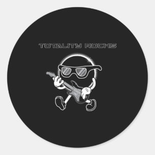 Totality Rocks Total Solar Eclipse Classic Round Sticker