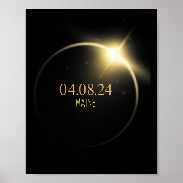 Totality Solar Eclipse 2024 4.08.24 Accessories  Poster (Front)