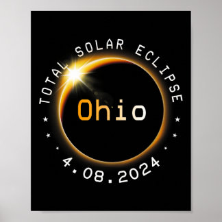 Totality Solar Eclipse 2024 4.08.24 Accessories  Poster