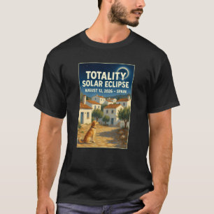 Totality Solar Eclipse August 12 2026 Spain Tee