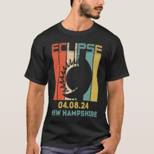 Totality Solar Eclipse Phases April 8 2024 New Ham T-Shirt