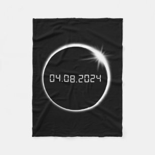 Totality Spring April 8 Fleece Blanket