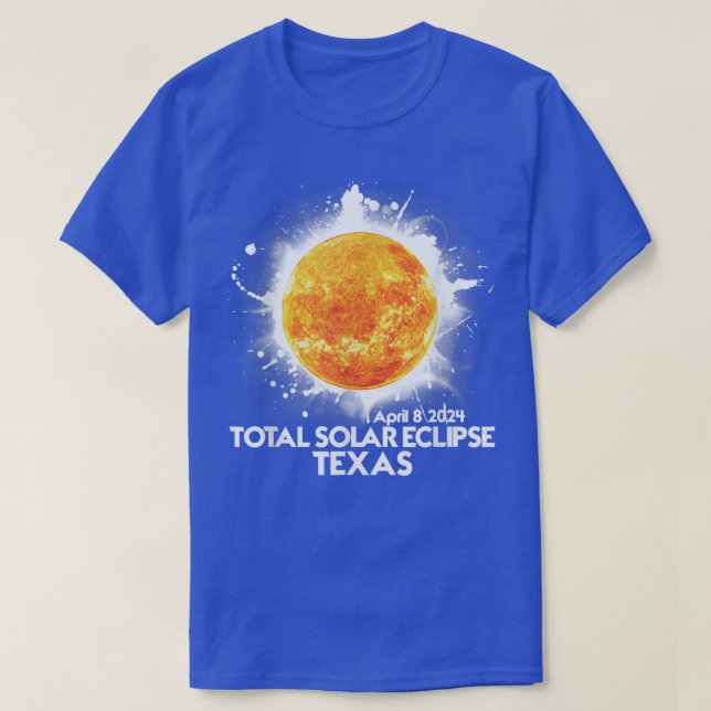 Totality TEXAS 2024 Total Solar Eclipse America T- T-Shirt (Design Front)